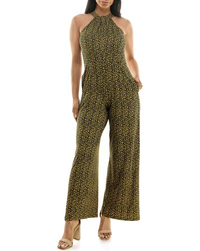 Green Nina Leonard Jumpsuits and rompers for Women | Lyst