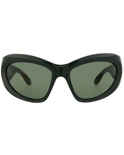 Balenciaga 64mm Novelty Sunglasses - Green