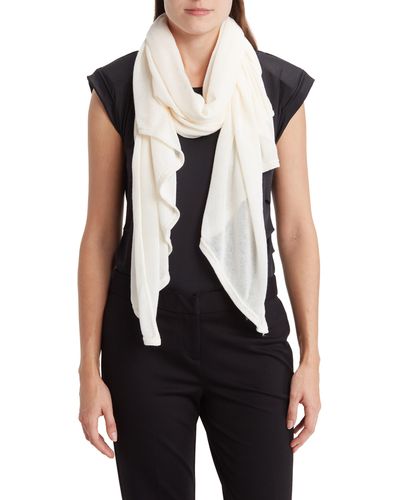 Vince Camuto Solid Knit Wrap Scarf - Black