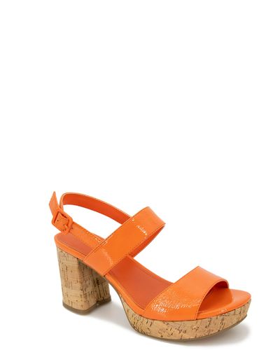 Kenneth Cole Reebeka Platform Sandal - Orange