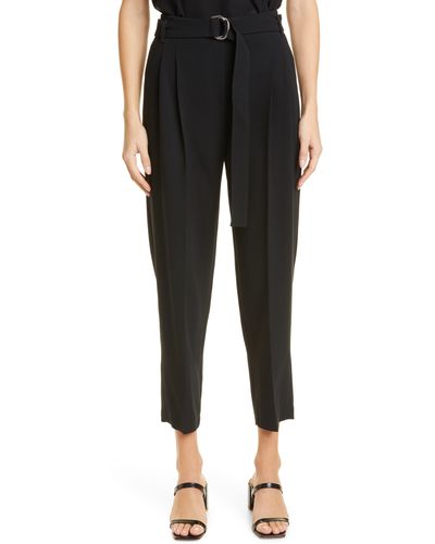 BOSS Tapia Belted Tapered Pants - Black