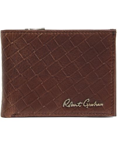 Robert Graham Hyperspace Leather Bifold Wallet In Brown At Nordstrom Rack