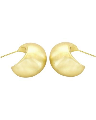 Panacea 14k Gold Plated Huggie Hoop Earrings - Yellow