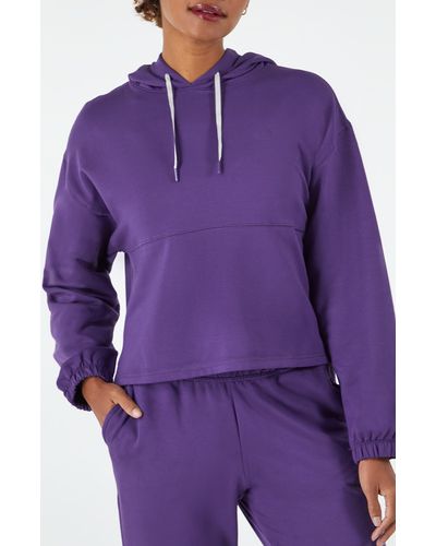 Champion Soft Crop Pullover Hoodie - Purple