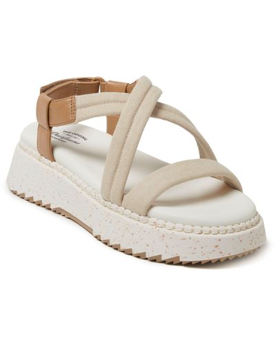 Dearfoams Daylen Slingback Platform Sandal - White