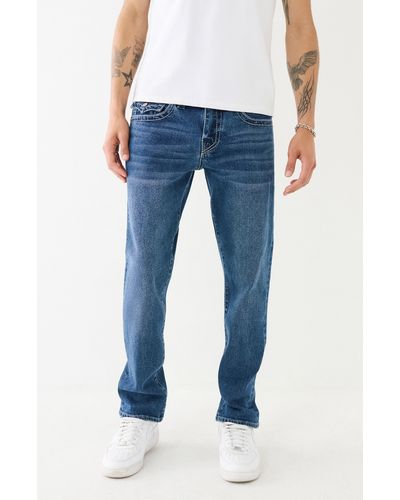 True Religion Geno Big T Slim Leg Jeans - Blue