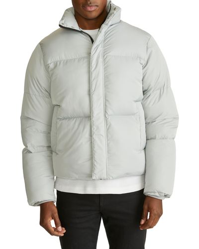 Hudson Jeans Quilted Retro Puffer Jacket - Gray