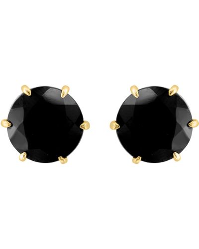 Effy 14k Yellow Gold Onyx Stud Earrings - Black