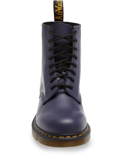 Dr. Martens 1460 Smooth Boot In Indigo Leather At Nordstrom Rack - Blue