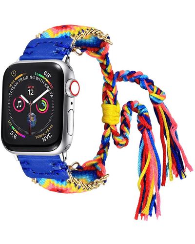The Posh Tech Friendship Bracelet Apple Watch® Watchband - Blue
