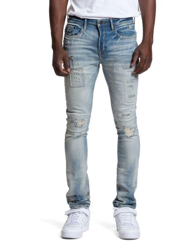 PRPS Distressed Skinny Jeans - Blue