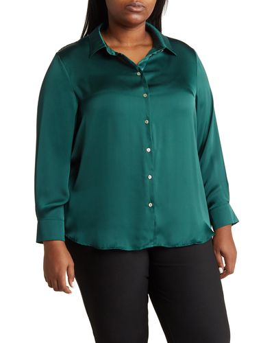 Truth Woven Button-up Shirt - Green