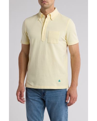 Brooks Brothers Stretch Cotton Oxford Piqué Polo - Natural