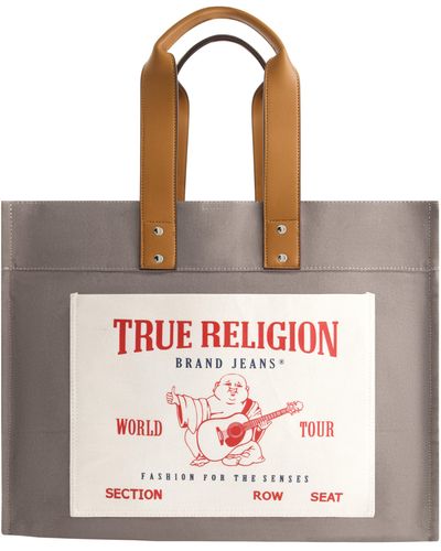 True Religion Twill Tote Bag - Red