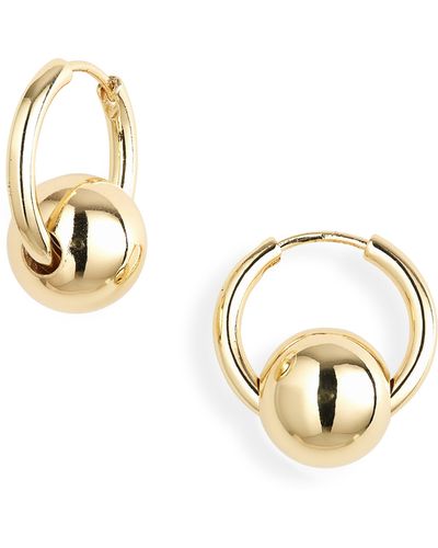 AREA STARS Ball Huggie Hoop Earrings - Metallic