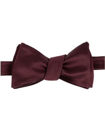Con.struct Solid Satin Bow Tie - Purple