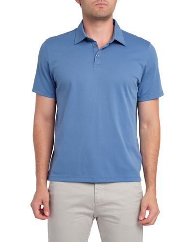 Zachary Prell Stretch Knit Polo - Blue