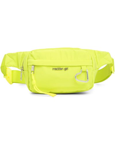 Madden Girl Nylon Belt Bag - Yellow