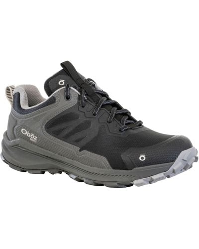 Obōz Katabatic Low B-dry Waterproof Hiking Sneaker - Gray
