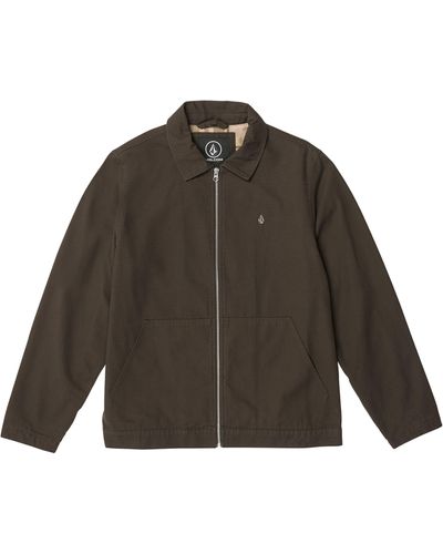 Volcom Oak Drive Lined Zip Shirt Jacket - Brown