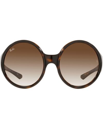 Ray-Ban Ray-ban 58mm Round Sunglasses - Brown