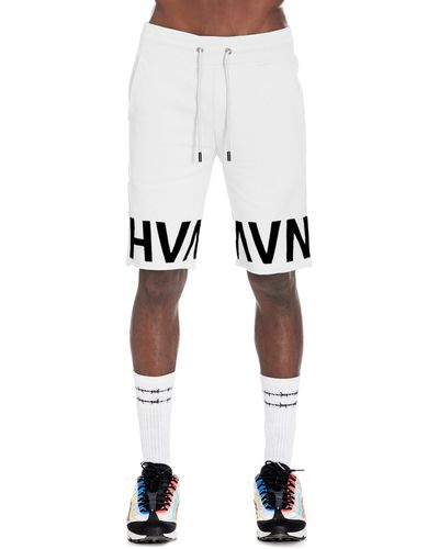 HVMAN French Terry Sweat Shorts - White
