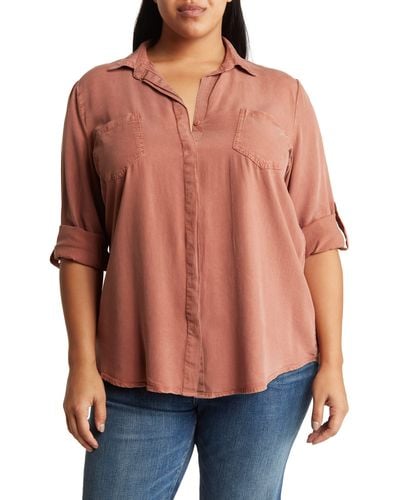 Velvet Heart Riley Long Sleeve ® Lyocell Button-up Shirt - Multicolor