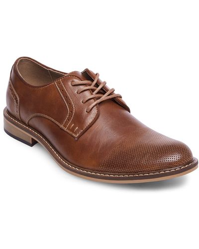 Madden Allise Perforated Cap Toe Derby - Brown