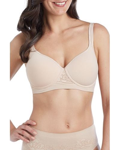 Ellen Tracy Seamless Curves Wire-free Bra - Natural