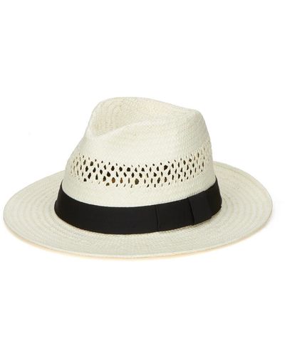 San Diego Hat Vented Fedora Hat - White