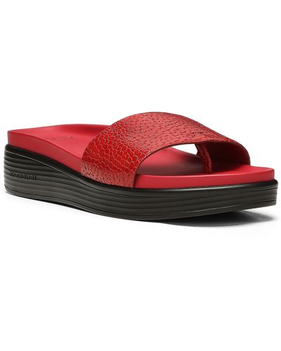 Donald J Pliner Fiki Wedge Sandal - Red