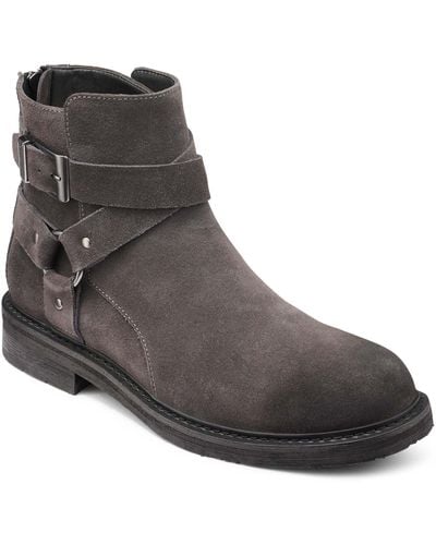 Karl Lagerfeld Suede Harness Boot - Brown