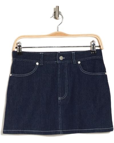 Vici Collection Kady Denim Miniskirt - Blue