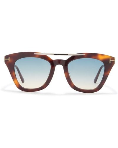 Tom Ford 49mm Cat Eye Sunglasses - Blue