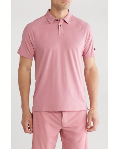 Kenneth Cole Active Stretch Polo - Pink