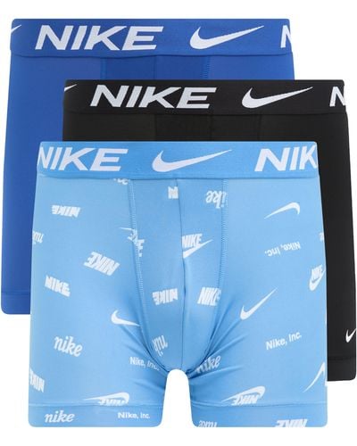 Nike 3-pack Dri-fit Essential Micro Boxer Briefs - Blue