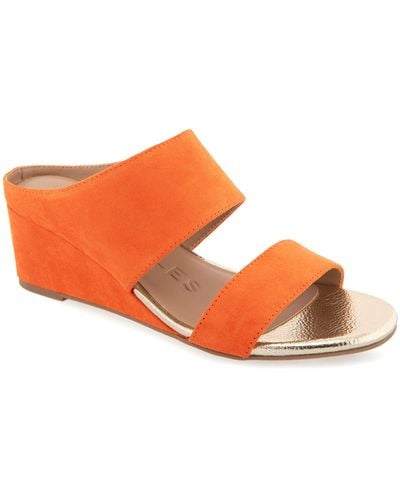 Aerosoles Wheeler Wedge Heel Sandal - Orange