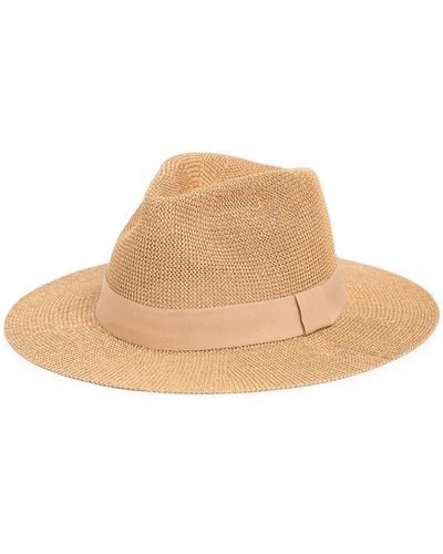 Nordstrom Solid Packable Panama Hat - Natural