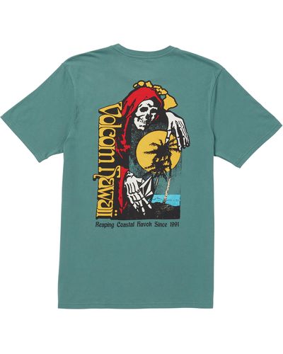 Volcom Beach Reaper Graphic T-shirt - Green