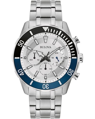 Bulova Chronograph Bracelet Watch - Gray