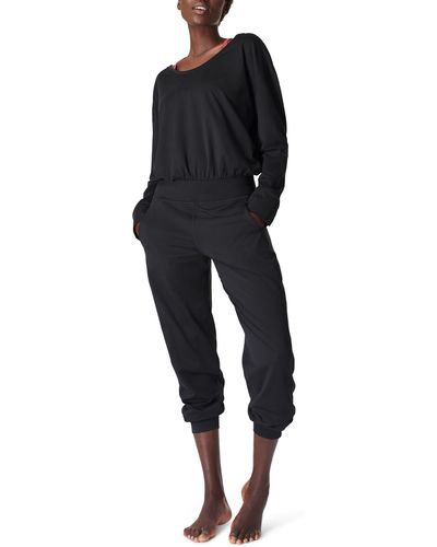 Sweaty Betty Gary Long Sleeve Jumpsuit - Black