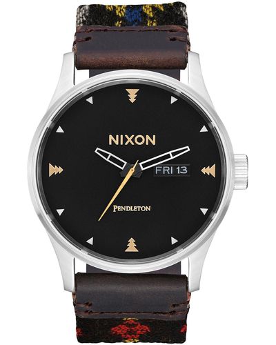 Nixon Men's Pendleton Sentry Woven Strap Watch, 42 Mm - Multicolor