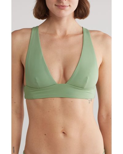 Onia Plunge Bikini Top - Green