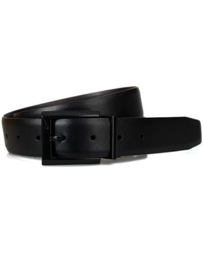 Nike Textured Buckle Reversible Belt - Black
