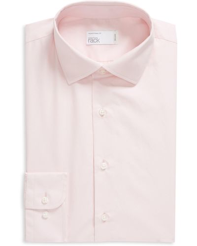 Nordstrom Traditional Fit Button-up Dress Shirt - Pink