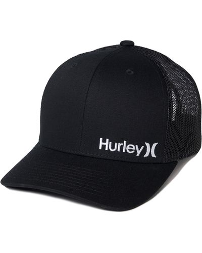 Hurley Corp Staple Trucker Baseball Cap - Black