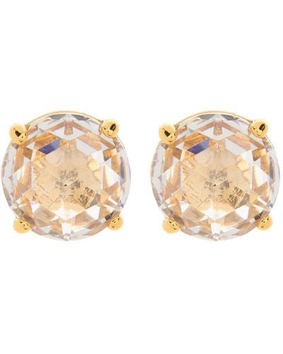 Kate Spade Round Cz Stud Earrings - Natural