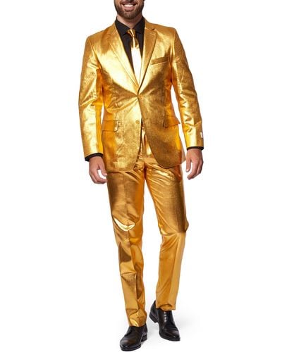 Opposuits Groovy Gold Two Button Notch Lapel Suit - Yellow