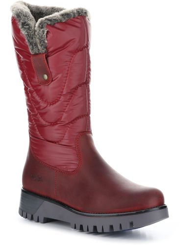 Bos. & Co. Astrid Primaloft® Wool Lined Waterproof Boot - Red