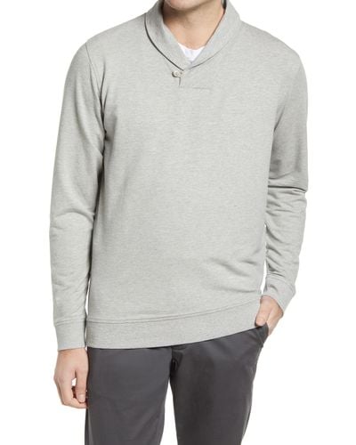 Peter Millar Lava Wash Long Sleeve T-shirt - Gray